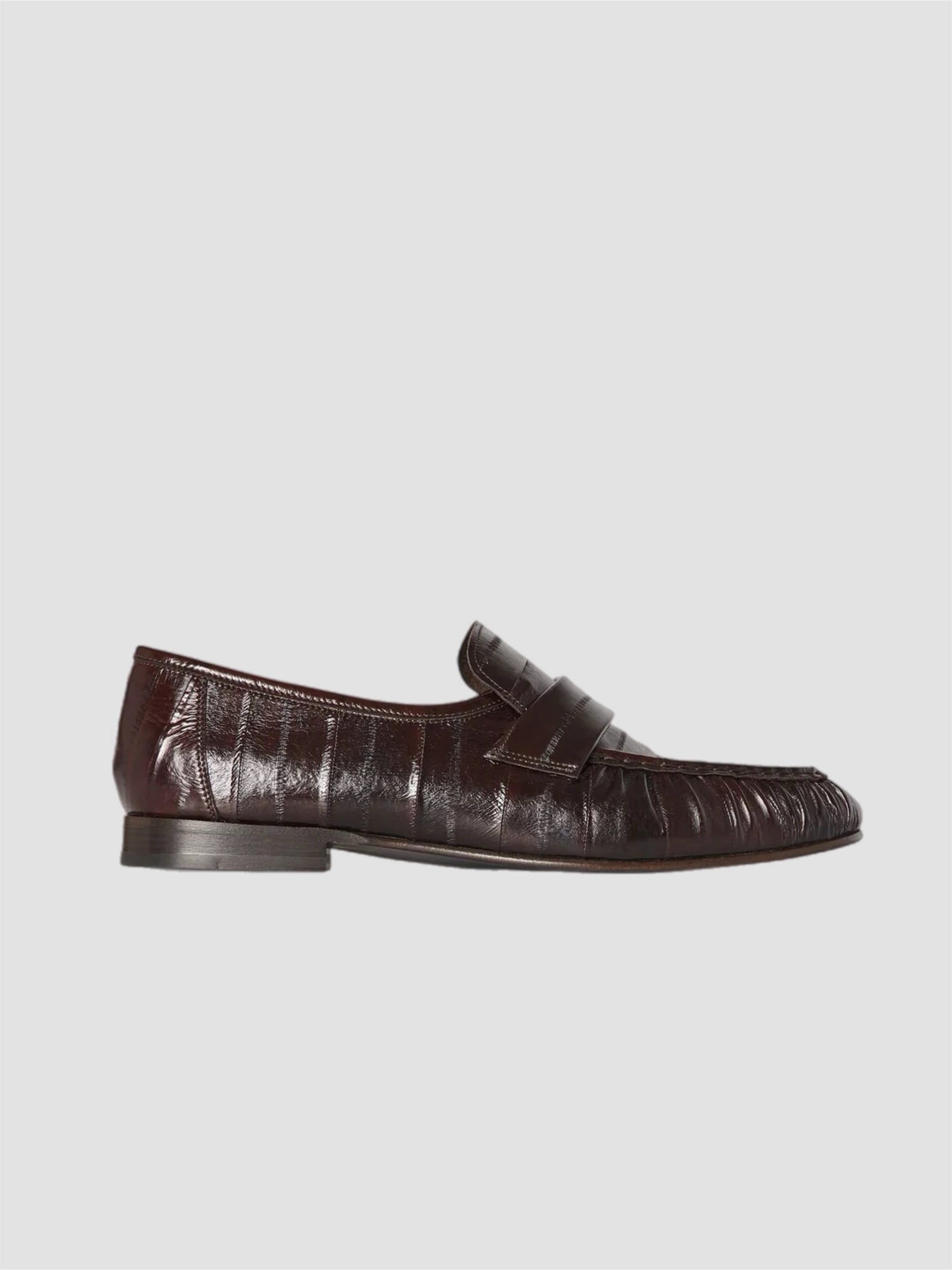 The Row Soft Loafer in Eel