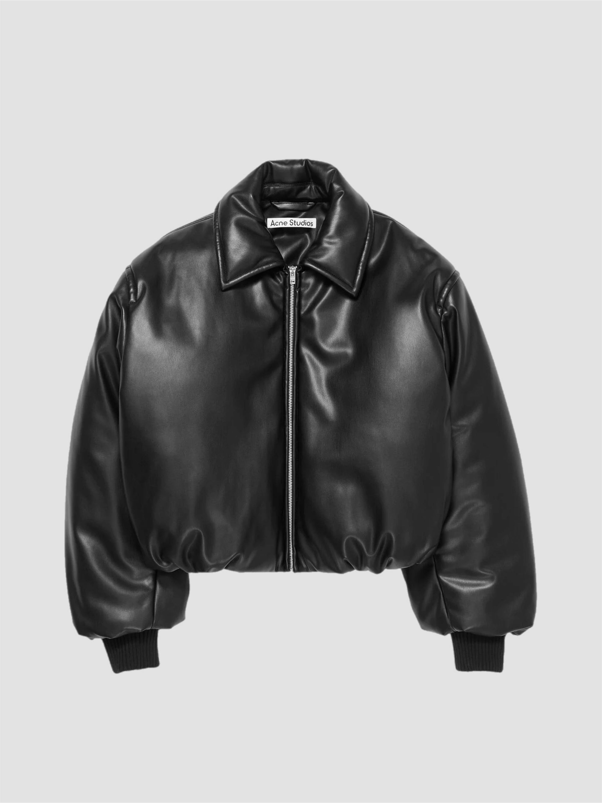 Acne Studios Faux Leather Bomber Jacket