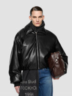 Acne Studios Faux Leather Bomber Jacket