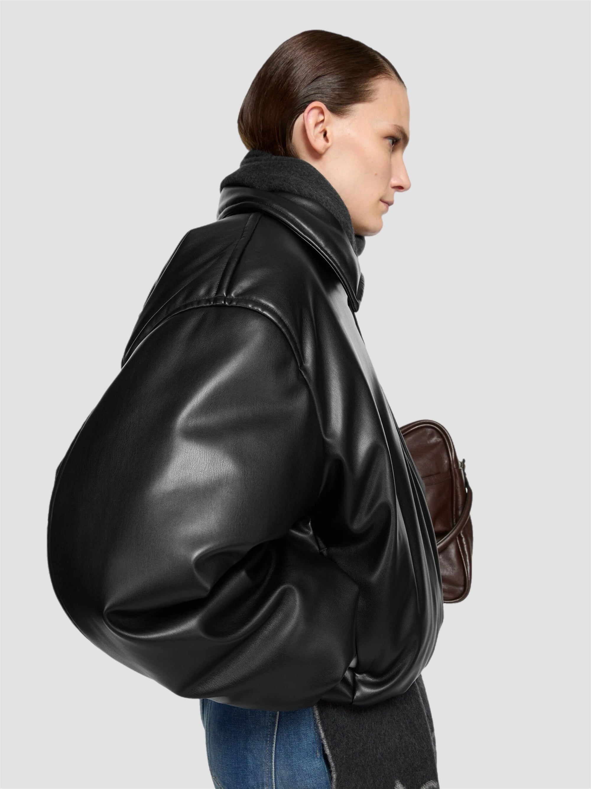 Acne Studios Faux Leather Bomber Jacket