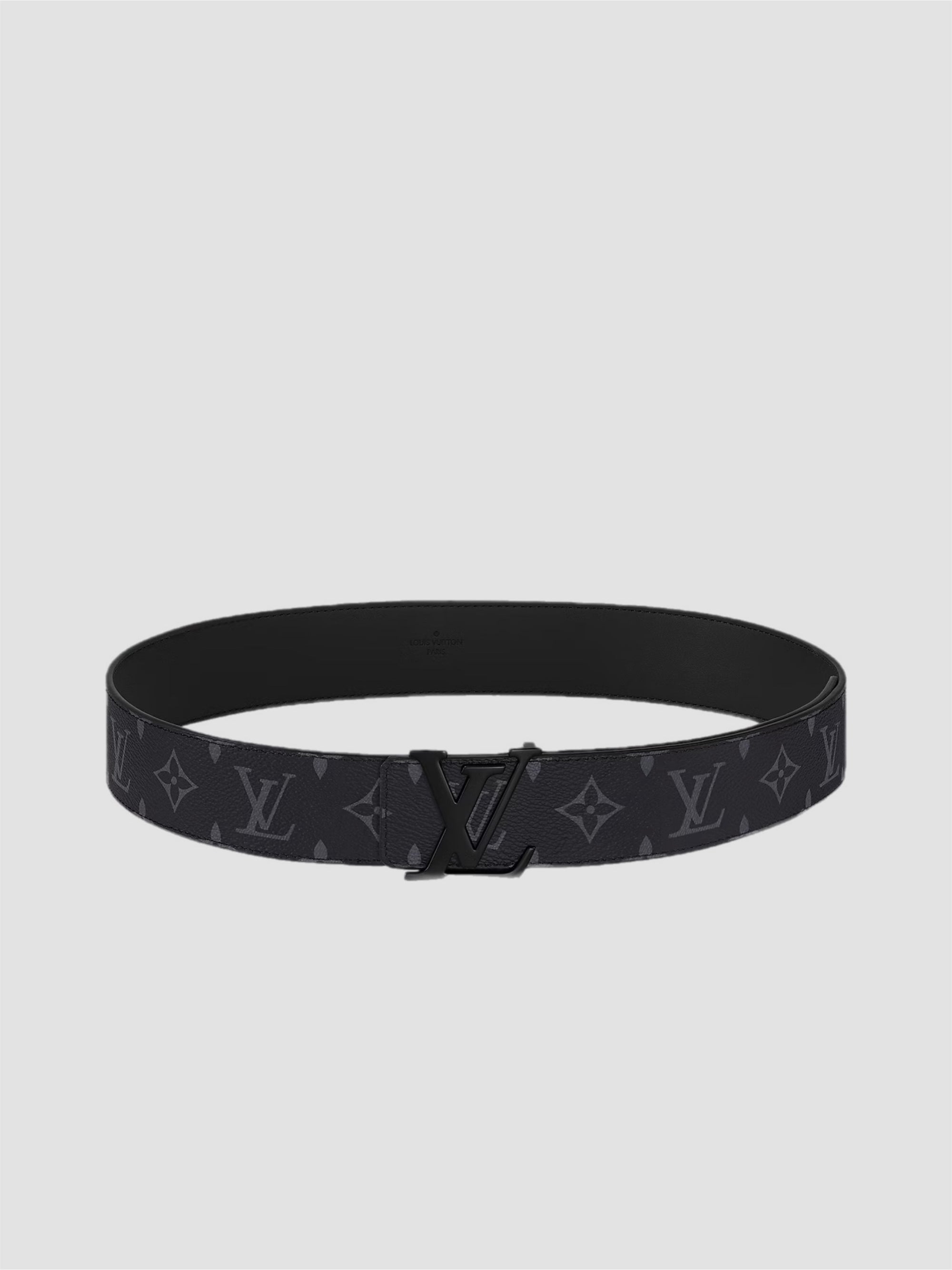LV Initials 40MM Matte Black Belt