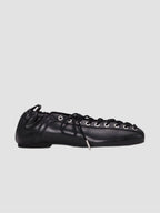 Ganni Lace-Up Ballerinas